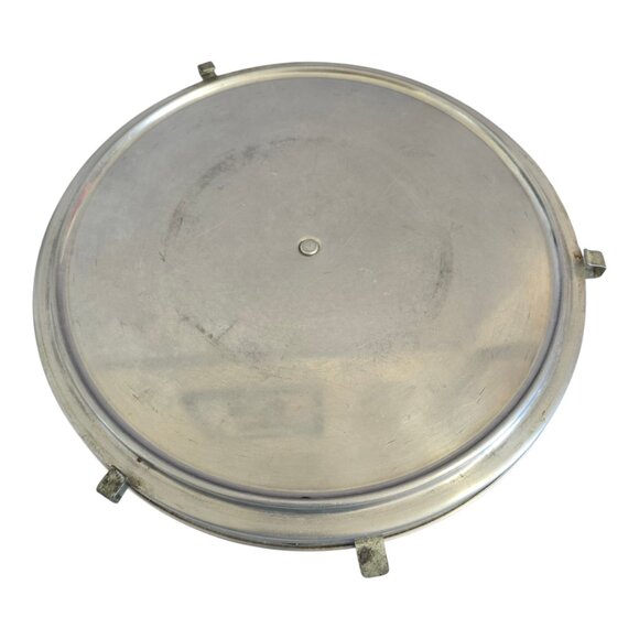 Vintage MIRRO Aluminum Cake Carrier Saver #2002KM w/ Locking Lid & Handle - Picture 5 of 10